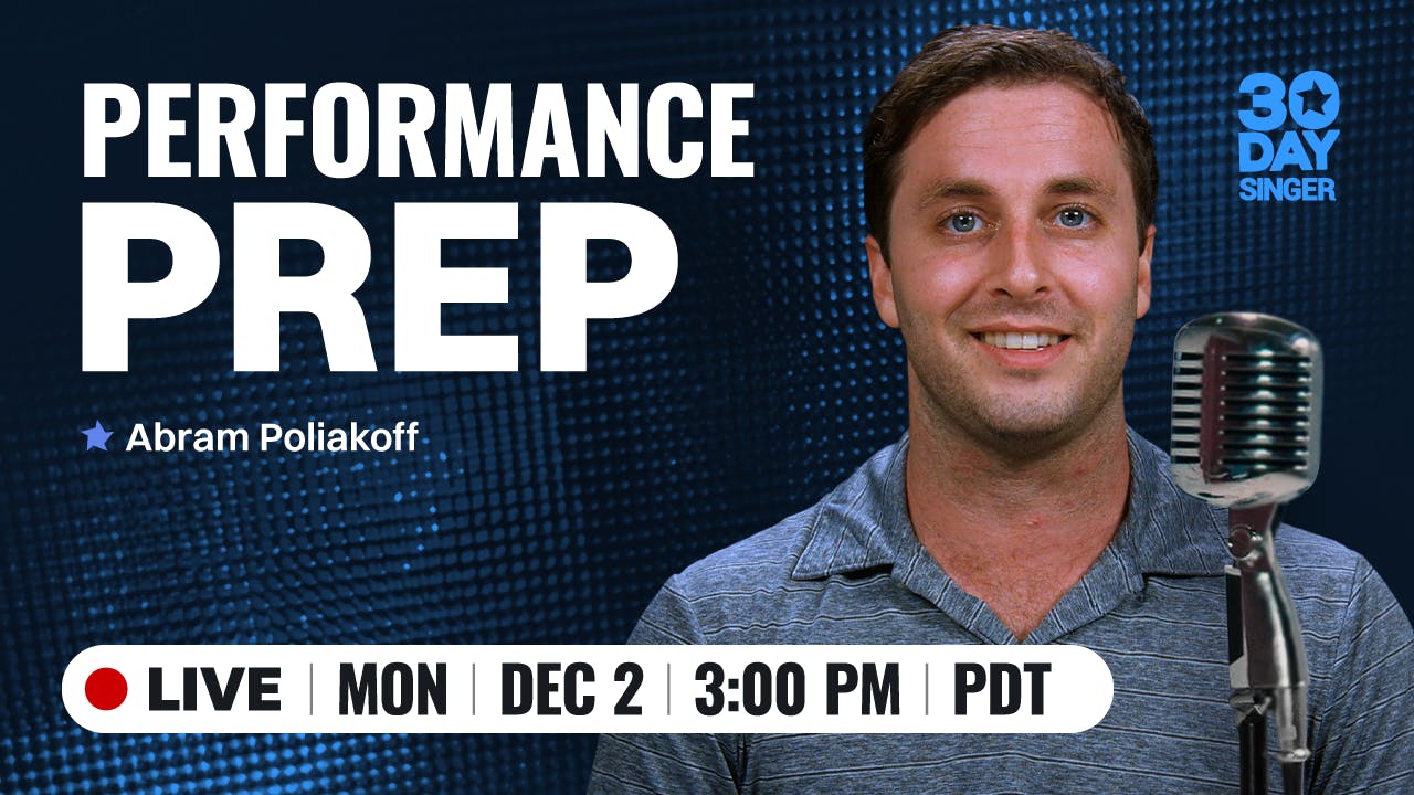 Singing Performance Prep